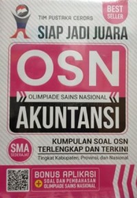 Siap jadi juara OSN Olimpiade Sains Nasional akuntansi SMA sederajat