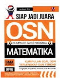 Siap jadi juara OSN olimpiade sains nasional matematika