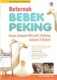 BETERNAK BEBEK PEKING