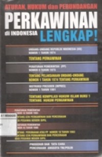 Aturan hukum dan perundangan perkawinan di Indonesia lengkap!